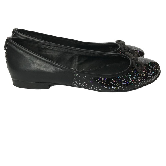 Sam Edelman Circus Black Glitter Ballet Flats size 6 M - Picture 4 of 7